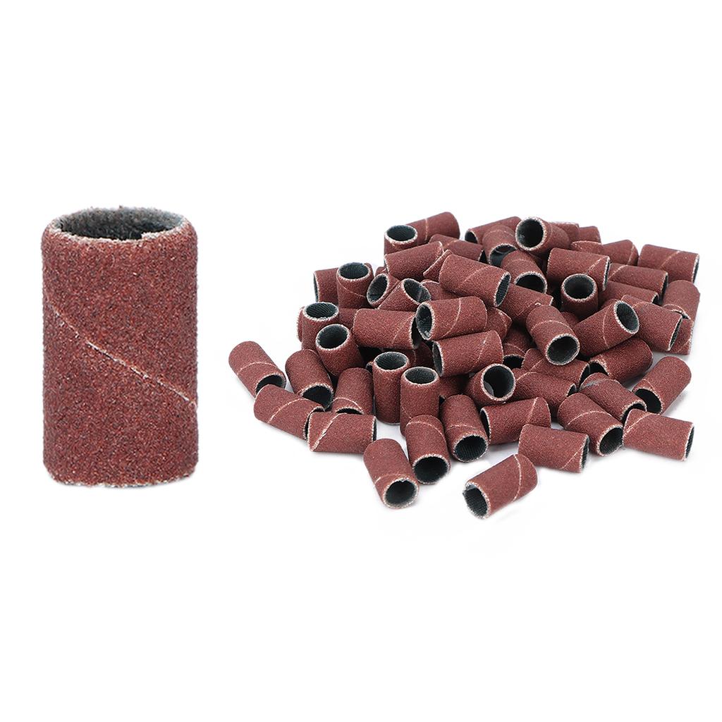 100pcs Nail Sanding Bands Pedicure Manicure Polishing Remove Dead Skin Nail Drill Bands