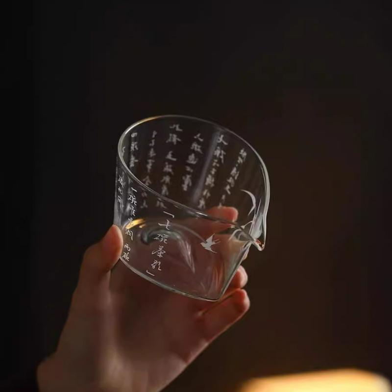Heat Resistant Glass Tea Pitcher Divide Tea Cha Hai Dispenser Fair Mug Chinese Kung Fu Tea Set Accessories Teaware Gift New