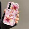 Pink Hibiscus Flowers Phone Case For Samsung Galaxy A56 A55 A37 A36 A27 A26 A16 Galaxy S26 S25 S24 FE S22 S23 Ultra Plus Cover