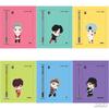 MONAMI TinyTAN BTS 153 ID 0.7mm Ballpoint Pen & 3 Notebooks Set
