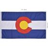 Colorado State Flag 3x5 Ft Deluxe Full Embroidered Premium Polyester Durable CO Outside Flag with Sewn Stripes and Brass Grommets for Indoor/Outdoor