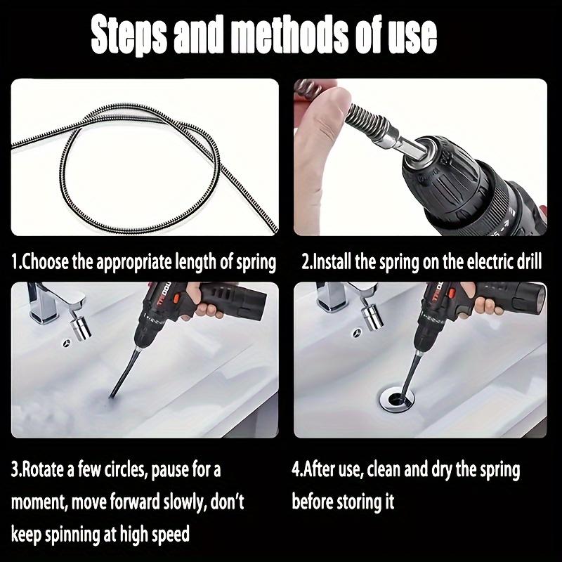 1pc Electric Pipe Dredging Device - Efficient Toilet and Kitchen Clog Remover, Hair and Garbage Cleaner - Easy-to-Use Sewer Clea