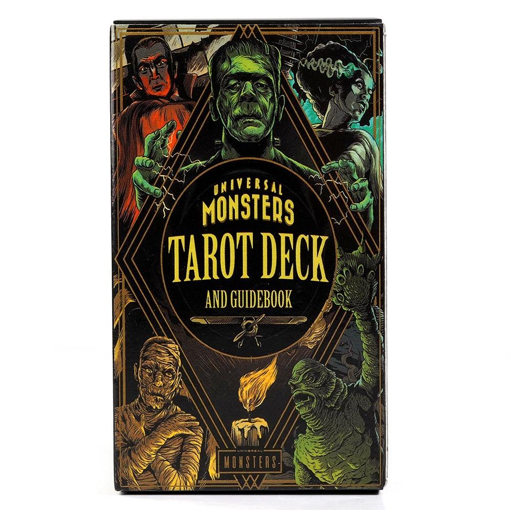 Jeu de Tarot universel des monstres, 10.3x6cm, apportez l'esprit effrayant des monstres du film classique aux lectures de Tarot, 78 cartes
