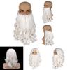 Santa Claus Beard And Wig Set Perfect Finishing Touch To Your Costume