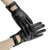 Ventilated Full Finger Gloves Punk Fashion Accents Soft Inner Lining Outdoor Motorcycle Use