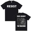 Funny Portland Frog Protest T Shirt Rage Against The Machine Graphic T Shirts Unisex Women Retro 100% Cotton Oversized T-shirt Tops