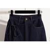 DIMANAF 2026 Primavera Estate Taglie Forti Donna Gonne Corte Pantaloni Jeans Vita Elastica Pantaloncini Oversize Denim Cotone tinta unita
