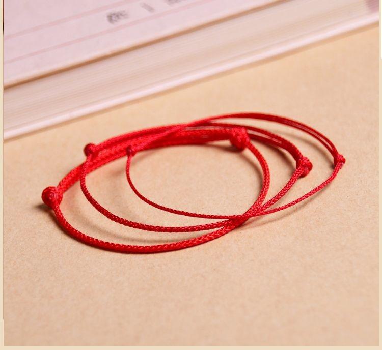 Braided Red String Amulet Bracelet/Anklet: Unisex Gift for Students & Couples
