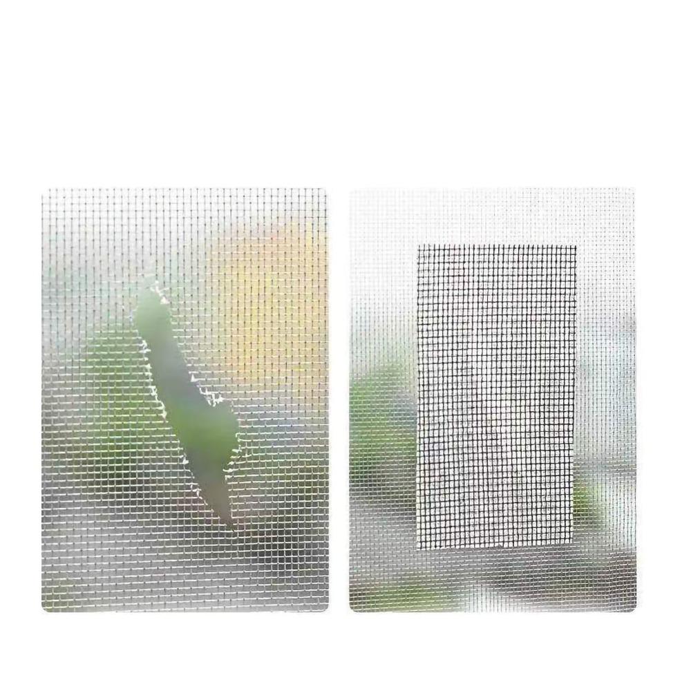 2pcs Self Adhesive Screen Repair Kit Fiberglass Screen Repair Patch Mesh Repair Tape Pet Mesh Cage