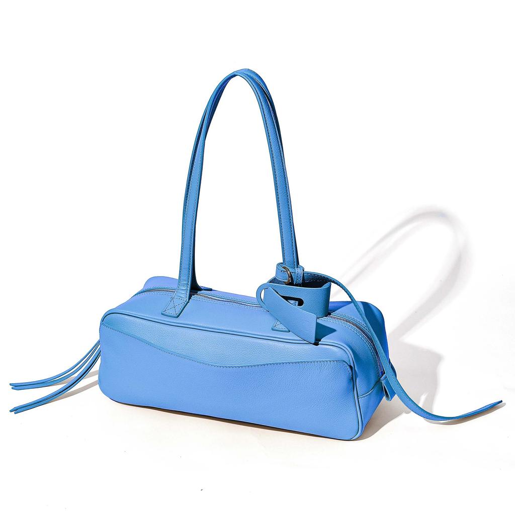 CARRIE Bowlingtasche Neue Kuhleder Tasche Umhängetasche Boston Tasche Mode Vielseitige Tasche Unisex