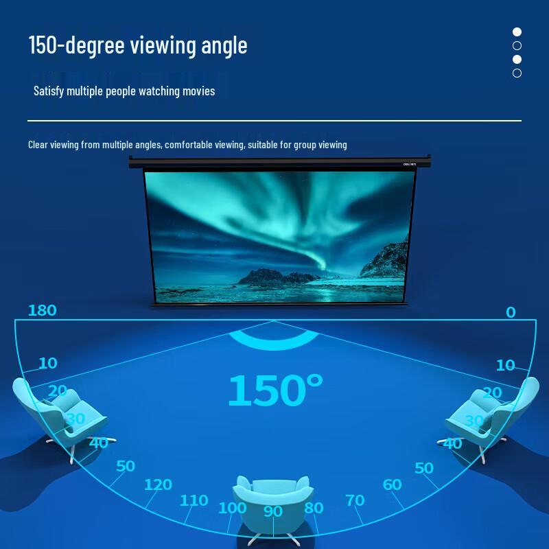 Deli 50454 Electric Projector Screen