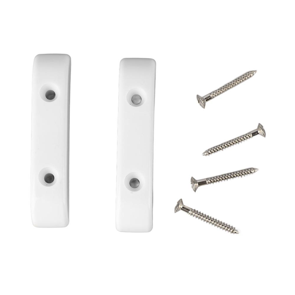 4PCS White Bass Guitar Thumb Rest Plastic Bass Finger Rest Anti Slip Bass Thumb Rest Guitar