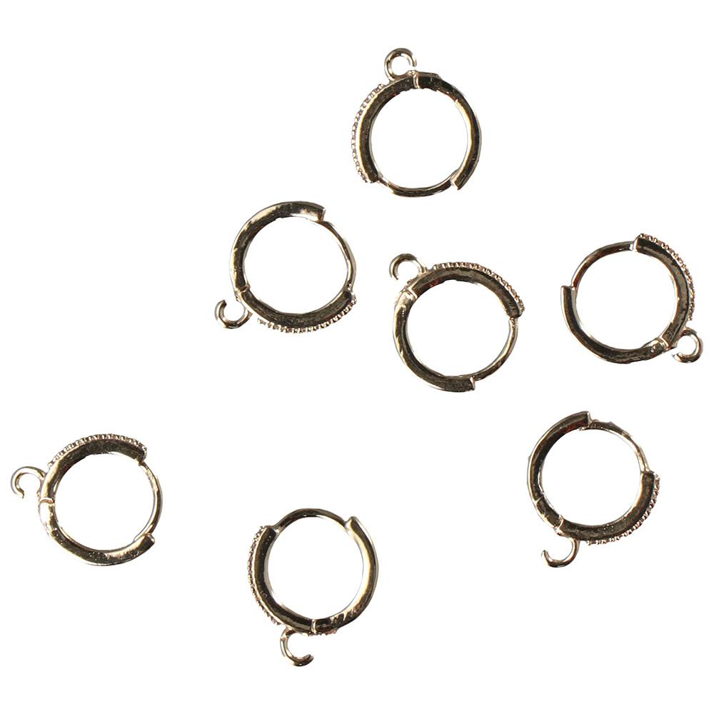 

Серьги-кольца с кубическим цирконием, круглые серьги, компоненты, сделай сам, поделки, серьги с рычагом на спине для женщин