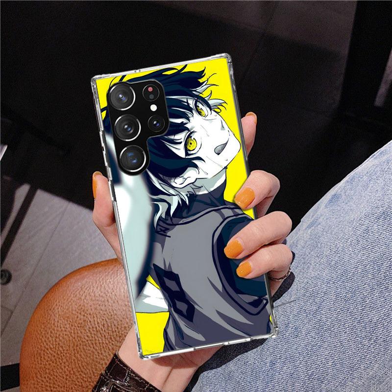 Blue Lock Bachira Meguru Phone Case For Samsung Galaxy S24 S25 Edge S26 Ultra S23 S22 S21 Plus S20 FE + Personalized Print Cover