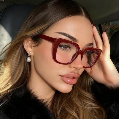 Classic Square Anti Blue Light Glasses For Women Fashion Luxury Designers Computer Gaming Eye Protection