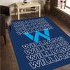 1PC Wil-liams Carpet Floor Mat, Anti-slip Mat Chair Rug For livingroom,Bedroom, Doormat Home Decor Gift Christmas Gifts