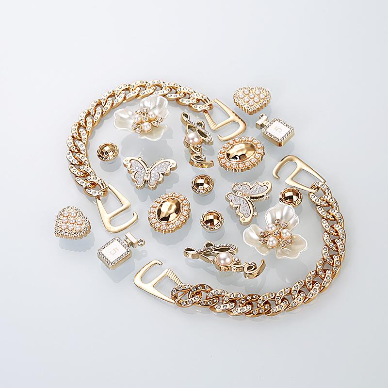 Cross-border Hot-Selling Crocs Accessories: Creative Detachable DIY Shoe Charms for Women s Shoes.