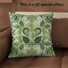 2D Floral Leaf Pattern Decorative Throw Pillow Covers Pattern Cushion Cover Suitable For Sofa Bedroom Car Pillow Cover