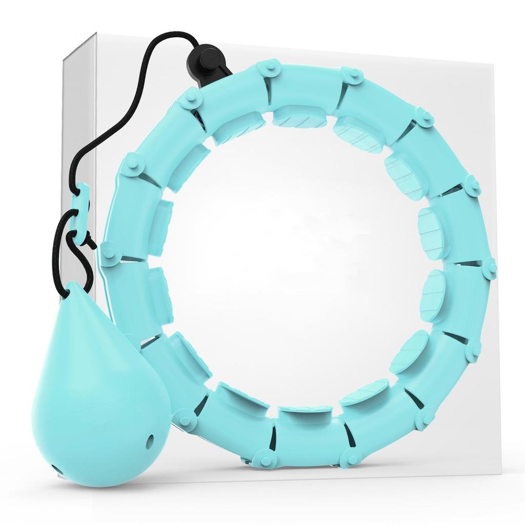 Weighted Fitness Hula Hoop for Men and Women - Tones Abdomen, Shapes Waist, Reduces Fat, and Provides Massage.