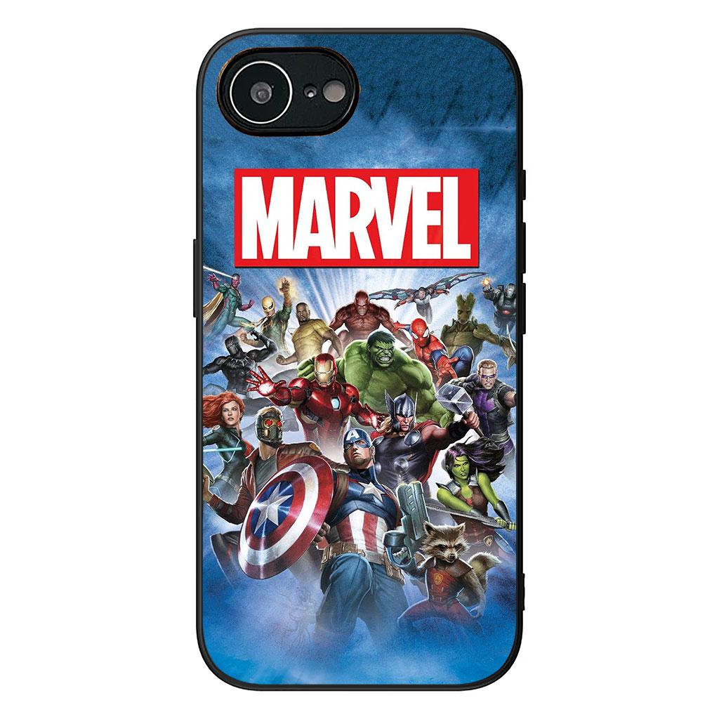 Phone Cover Black Marvel Comics Panther for Apple iPhone 17 16 Plus 13 12 Pro Max Mini X XR ProMax 16E 15+ 16Plus Air Soft Case