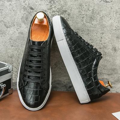 Nieuwe Heren Kwastje Board Schoenen Geruit Casual Eenvoudig Veelzijdig Leer Schoenen Maten 38-46 Heren Stijl