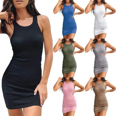 New Summer Sleeveless Sexy Tight Women's Tank Top Dress