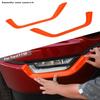 Front Fog Light Lamp Eyebrow Cover Trim Decor Strips For Ford F150 2021+ Orange