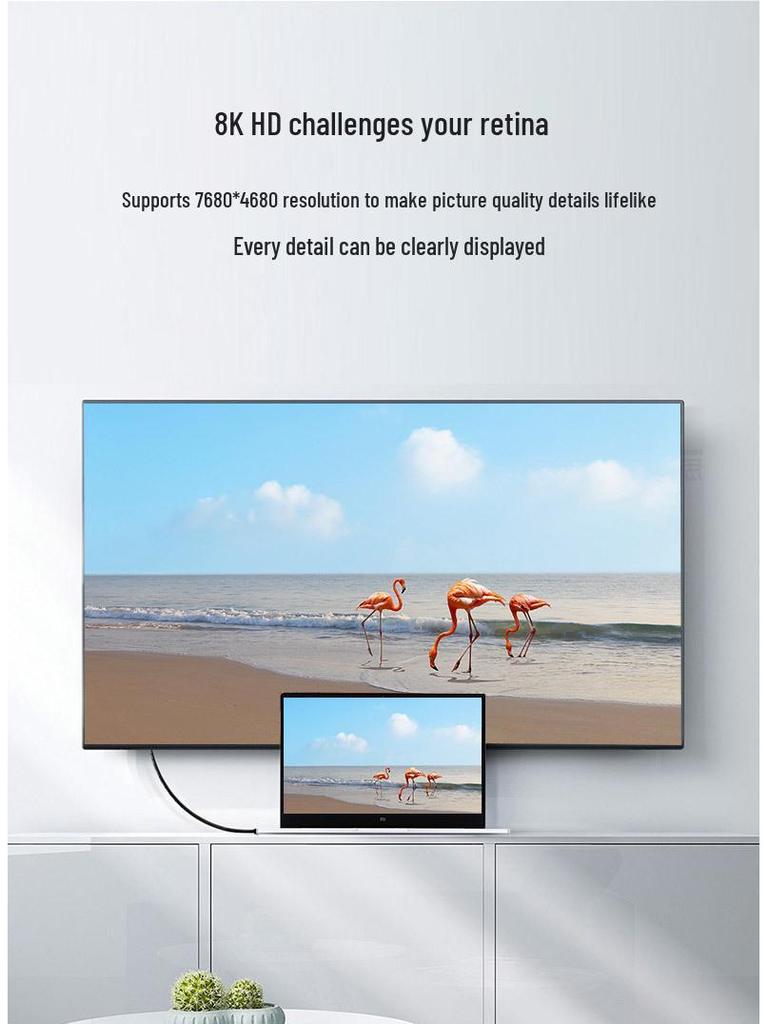 1.4 DP Extension Cable 8K 60Hz Male To Female for Monitor/TV, 4K 144Hz High-Definition Cable