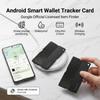 Android Smart Wallet Tracker Card Location Tag Works with Google Find Hub App Anti-Lost Bluetooth Locator GPS Tracker Keys Bag