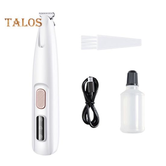 Tagliapeli per Zampe di Cane con Luce LED 3-in-1 Tosatrice Elettrica per Toelettatura Cani a Basso Rumore Cordless Ricaricabile Rasoio per Animali Domestici per Zampe Orecchie Faccia Groppa