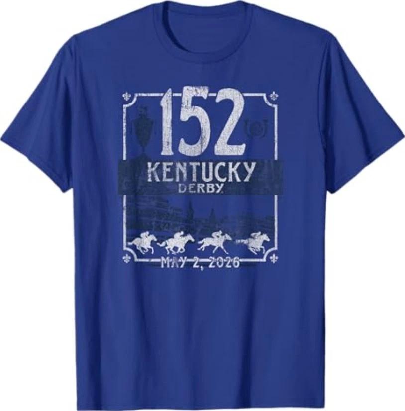 Kentucky Derby 2026 152 Vintage Royal Officially Licensed T-Shirt 2XL