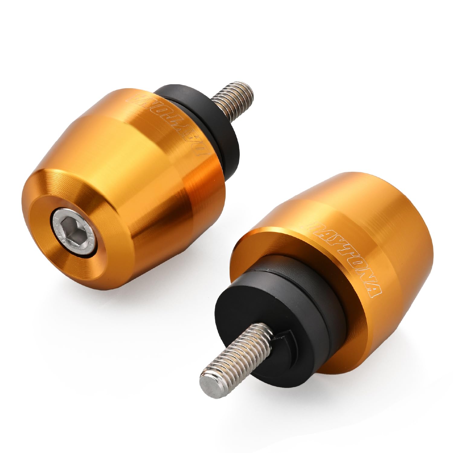 Концевики руля Daytona для Honda M6 Алюминиевая поверхность 63925 Мотоциклы, Фрезерованные, Тип, Золотой, золотой