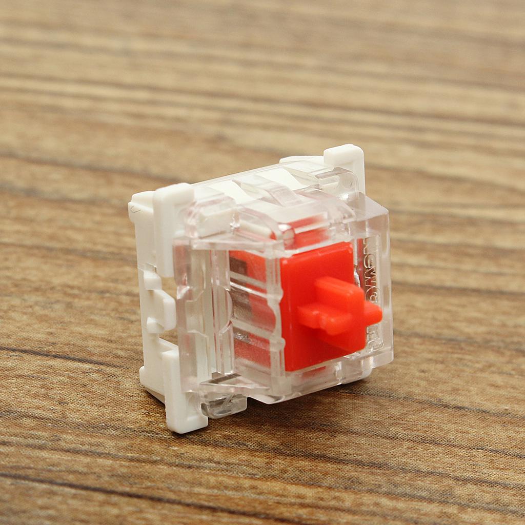 10 Stück Cherry Red MX RGB Mechanische Schalter – 3-Pin, Lineare Tasten Für Tastatur-Ersatz