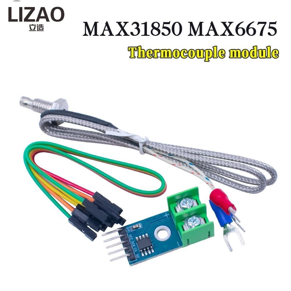 LIZAO MAX6671 MAX11811 Thermoelement-Temperatursensor-Modul unterstützt K J N T E Typ Temperaturerfassungs-Acquisition-Board