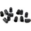 Dsycar 30 Pack TPMS Tire Valve Stem Caps, Black Plastic Long Stem Caps for TR20008 TPMS Valve Caps with Rubber Gasket