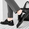 Podzim Zima Světlé Svršek Business Lakovaná kožená společenská obuv Muž Trend Elegantní společenská obuv pro muže a klasické párty 39