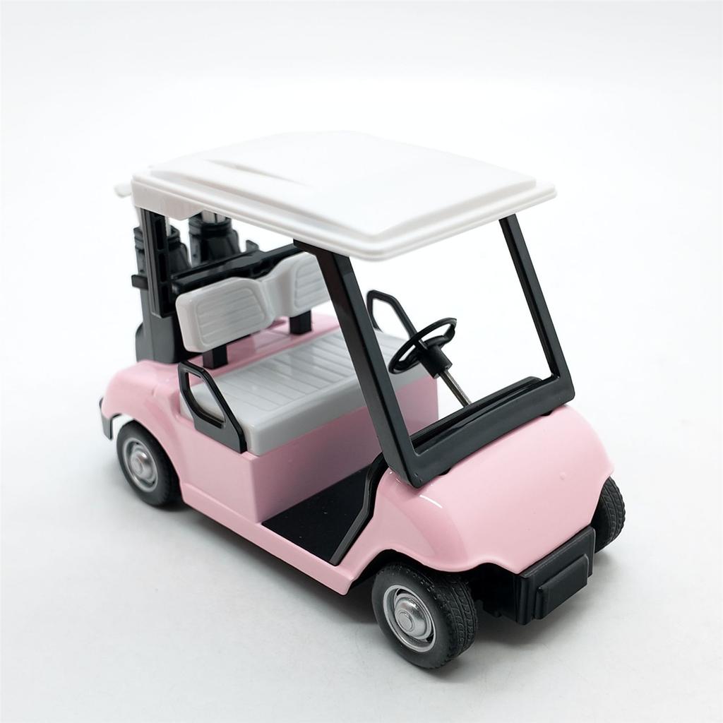 Realistic Alloy Golf Cart Model Miniature Pullback Vehicle Desktop Decoration Gift For Collectors And Golf Enthusiasts