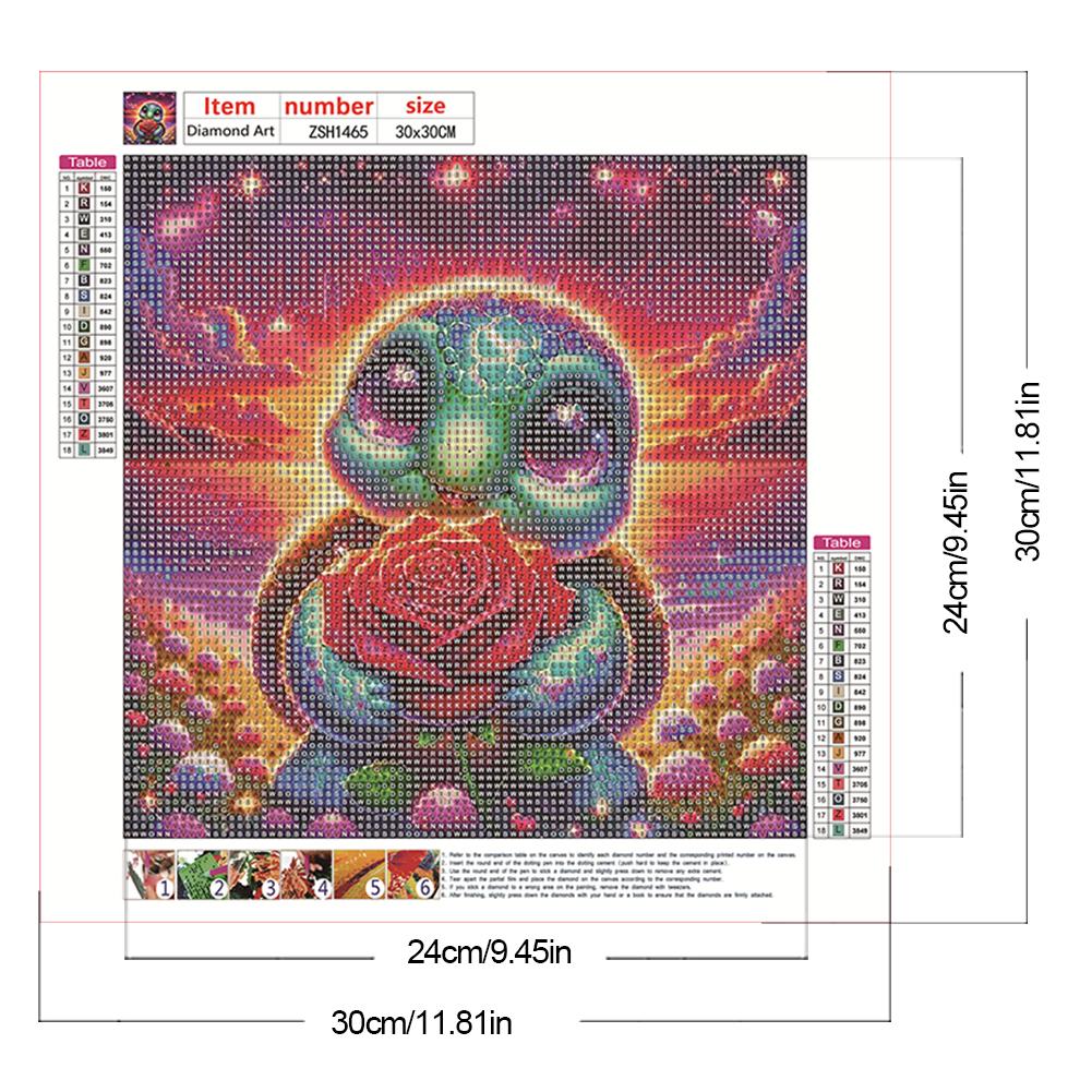 5D DIY Full Round Drill Diamond Painting Sea Turtle Kit Home Decor Art 30x30cm