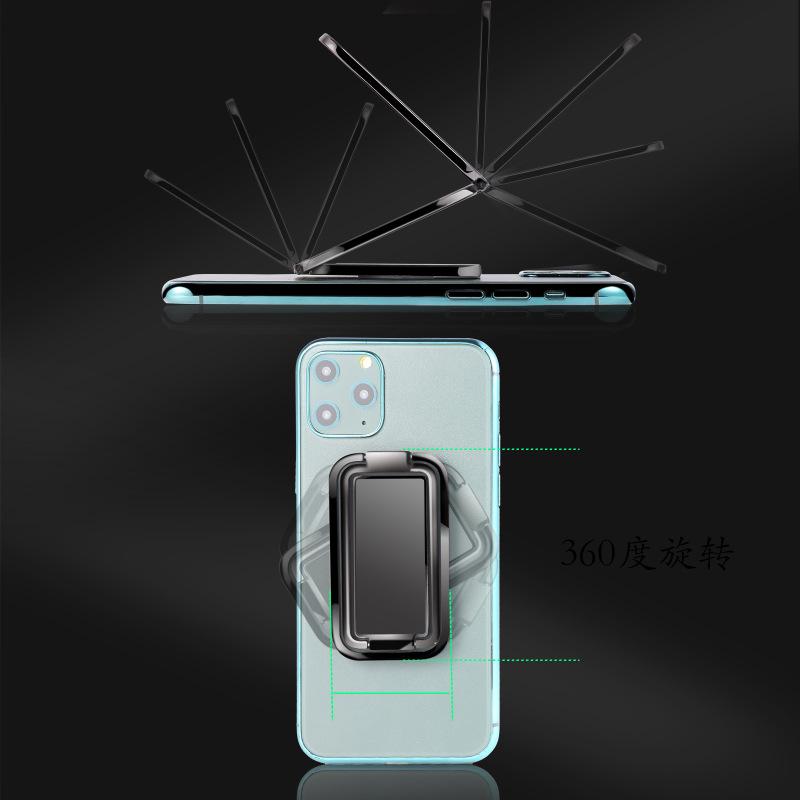Mobile Phone Holder 360-degree Rotating Foldable Back Ultra-thin Ring Holder Multi-angle Portable