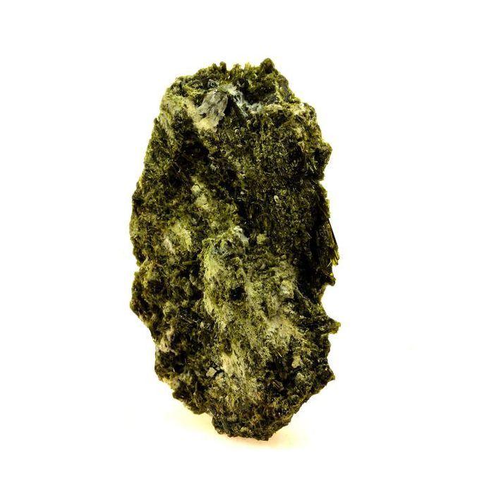 Pierres et Minéraux. Epidote, Byssolite. 223.0 ct. Envers de Chamrousse, Belledonne, Isère, France..