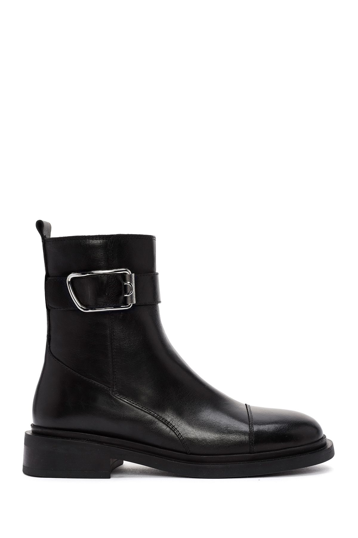 

Women Modern Stylish Fashion Genuine Leather Women Black Zipper Leather Boots 36