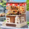 Book Nook - Kit DIY a construire Maquette 3D Serre Livre - Sushi bar Creanook - 11 x 9 x 11 cm