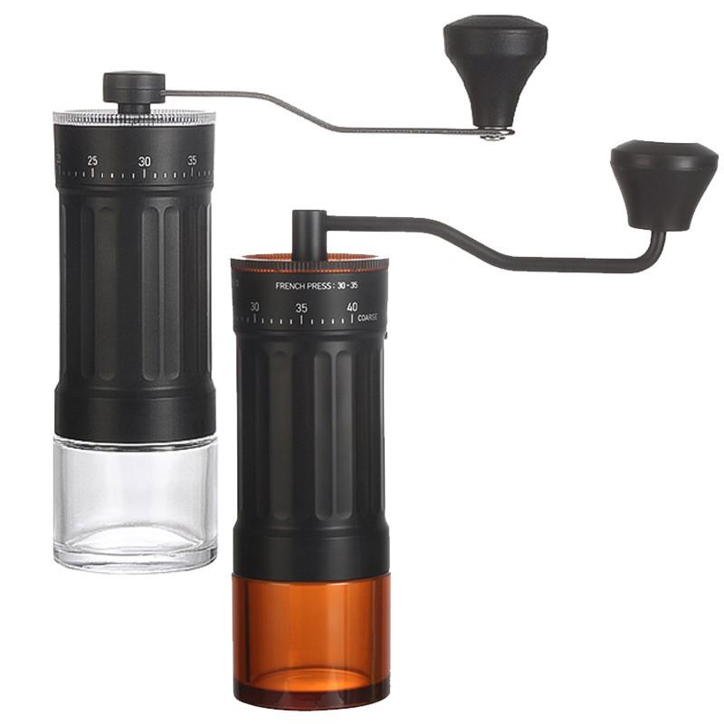 Manual Coffee Grinder With External Adjustment Ceramic Burr Home Barista Hand-Crank Espresso Mill