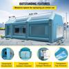 Portable Inflatable Paint Booth, 26x15x10ft Inflatable Spray Booth, Car Paint Tent w/ Air Filter System & 2 Blowers, Upgraded Blow Up Spray Booth