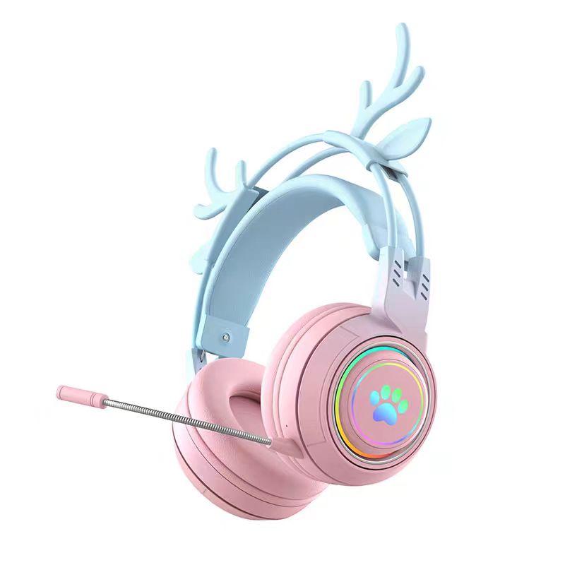 Casque Gaming Bluetooth sans fil avec arceau pour Mobile et PC E-sports