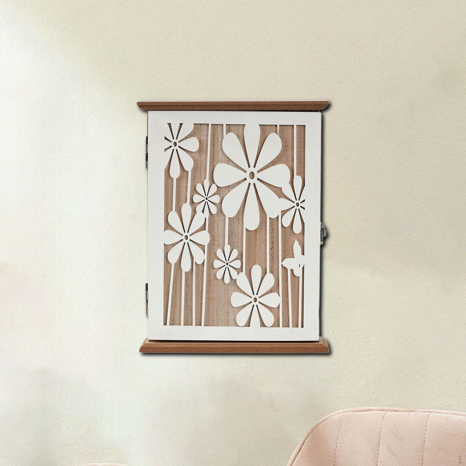 

Шкафчик для ключей Портативный Легкая установка Деревянный Органайзер для украшений для квартир Прихожая Daisy