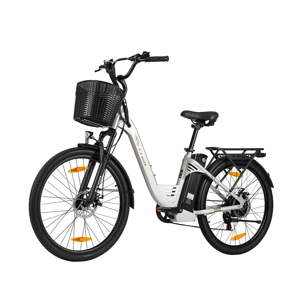 TTGO C2 PRO Commuter Electric Bike,36V 18Ah Battery, Shimano 7-Speed