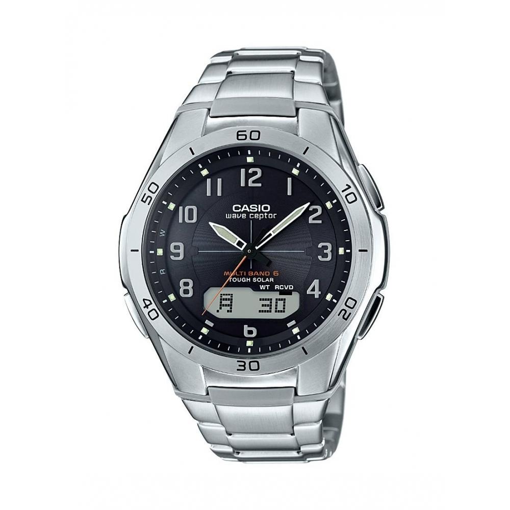 

[Casio] Часы Casio WAVECEPTOR Solar Watch, совместимые с 6 радиостанциями по всему миру, аналогово-цифровая комбинированная модель WVA-M640D-1A2JF, мужские