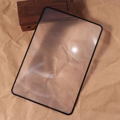 Magnification X3 Reading Aid Lens Ultra-Thin Glass Lens Loupe Lens Large Sheet Magnifier  Unisex