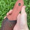 15 CM Folding Knife Holder Two Layers Cowhide Scabbard Universal Knife Cover Scabbard for Pocket Knife Holsters with Belt Buckle